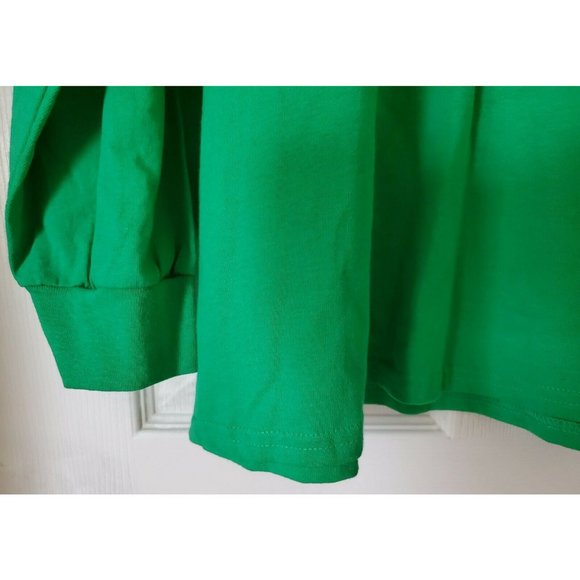 ST. PATRICKS DAY IRISH GREEN WHITE TIE LONG SLEEVE TSHIRT SIZE 4XL NWOT - Picture 4 of 5
